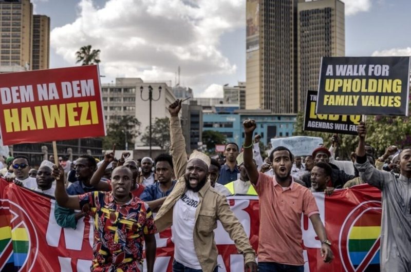 Manifestation contre les lgbtq au kenya