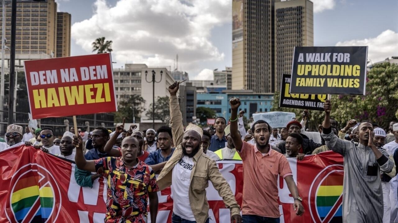 Manifestation contre les lgbtq au kenya